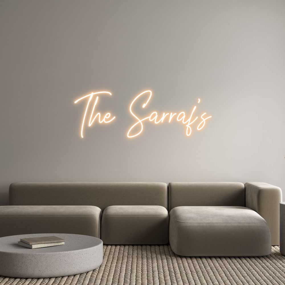Custom Neon Text - The Sarraf’s