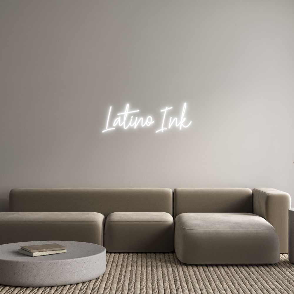 Custom Neon Text- Latino Ink
