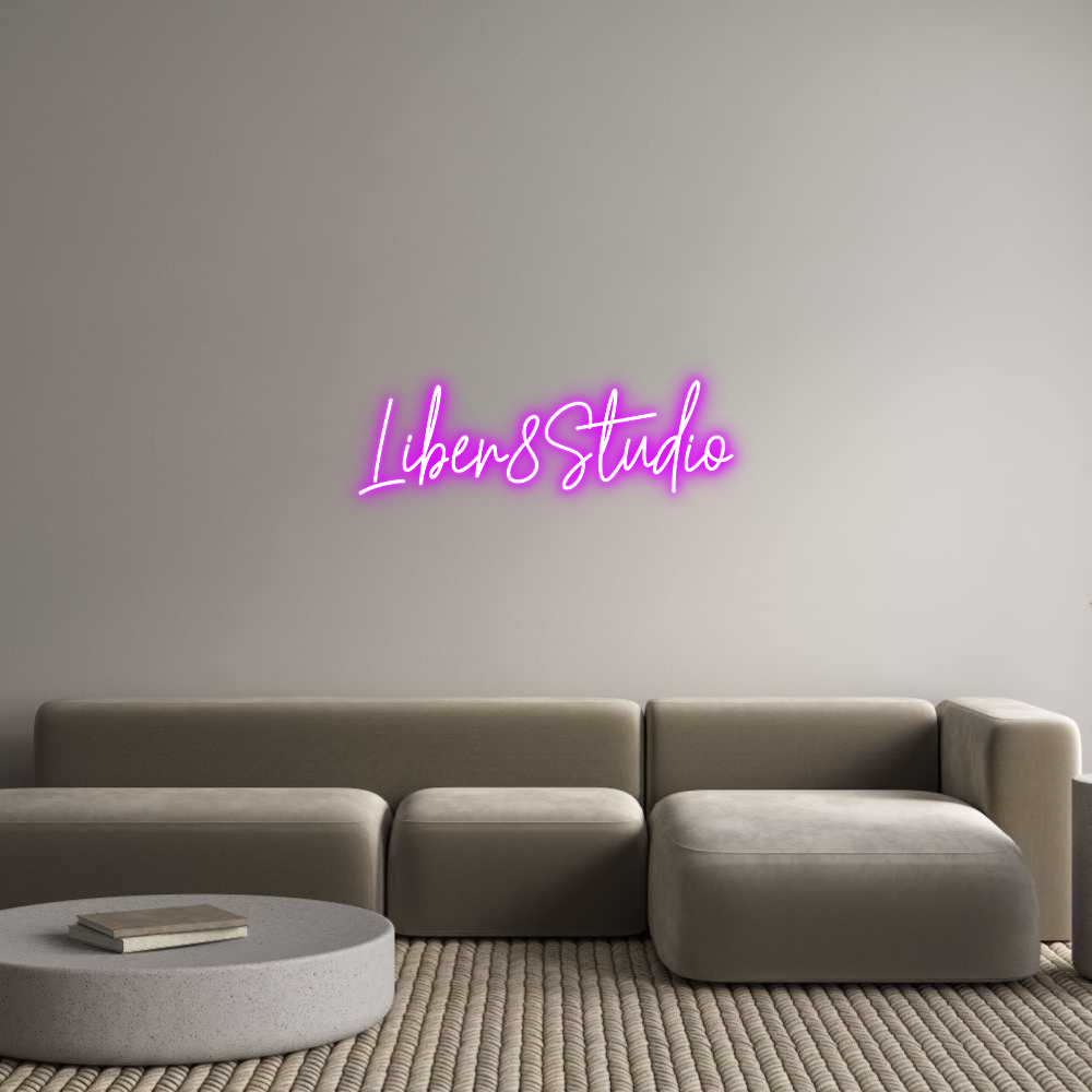 Custom Neon Text - Liber8Studio