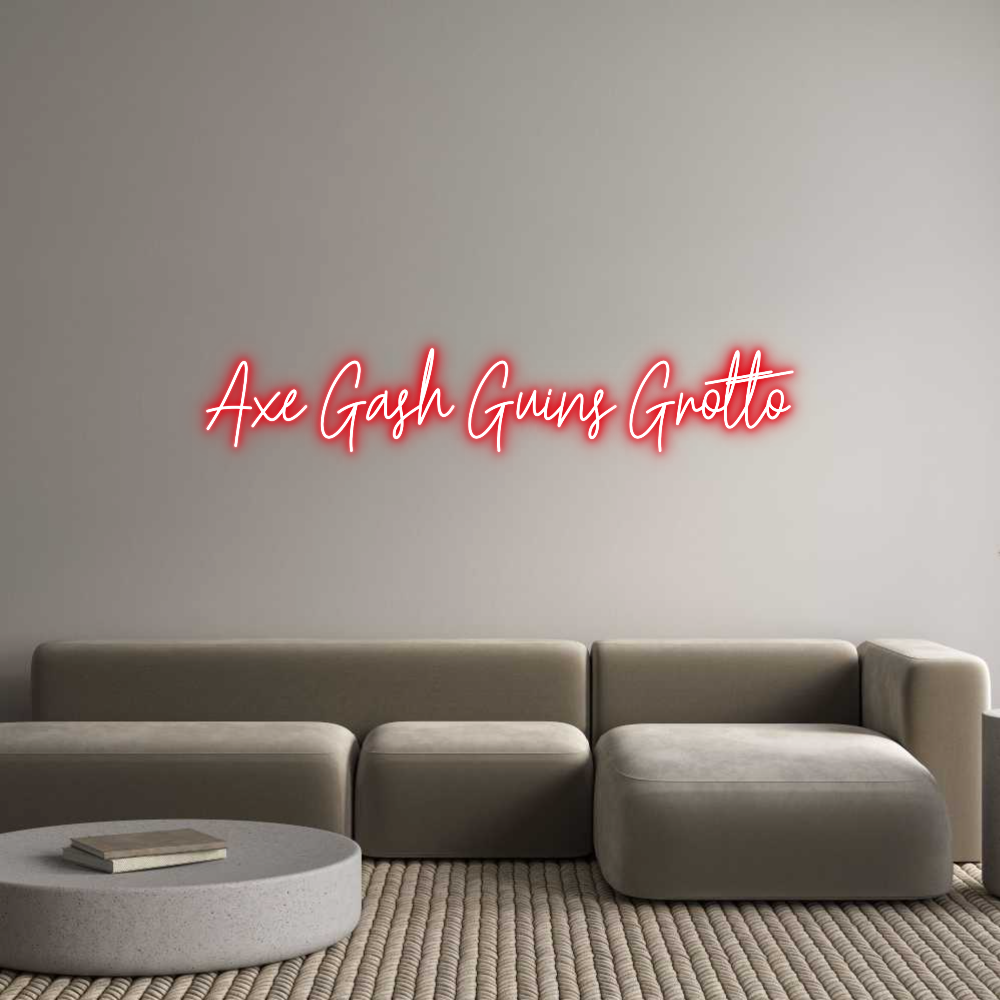 Custom Neon Text - Axe Gash Guin...