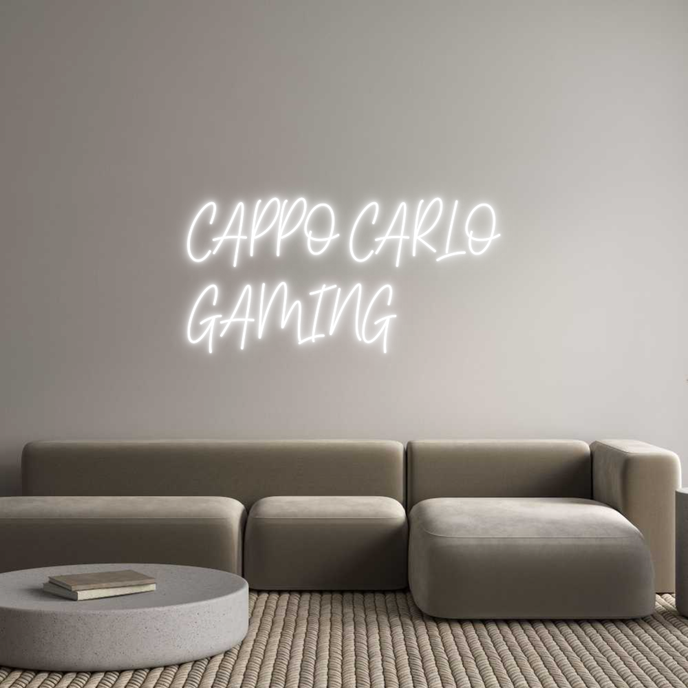 Custom Neon Text - CAPPO CARLO
...