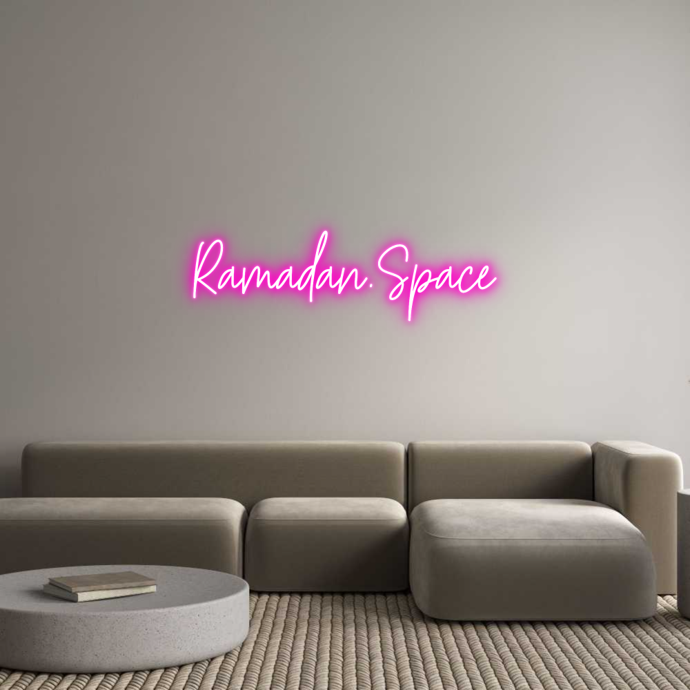 Custom Neon Text - Ramadan.Space