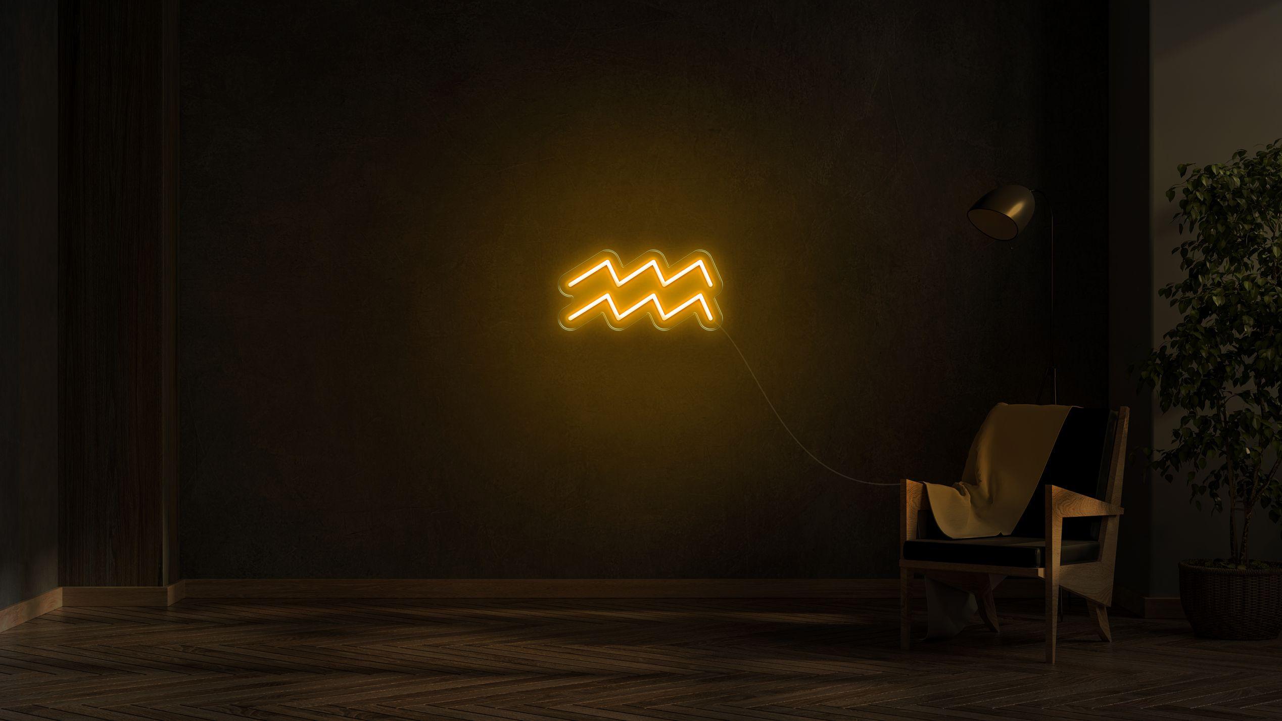 Aquarius LED neon sign