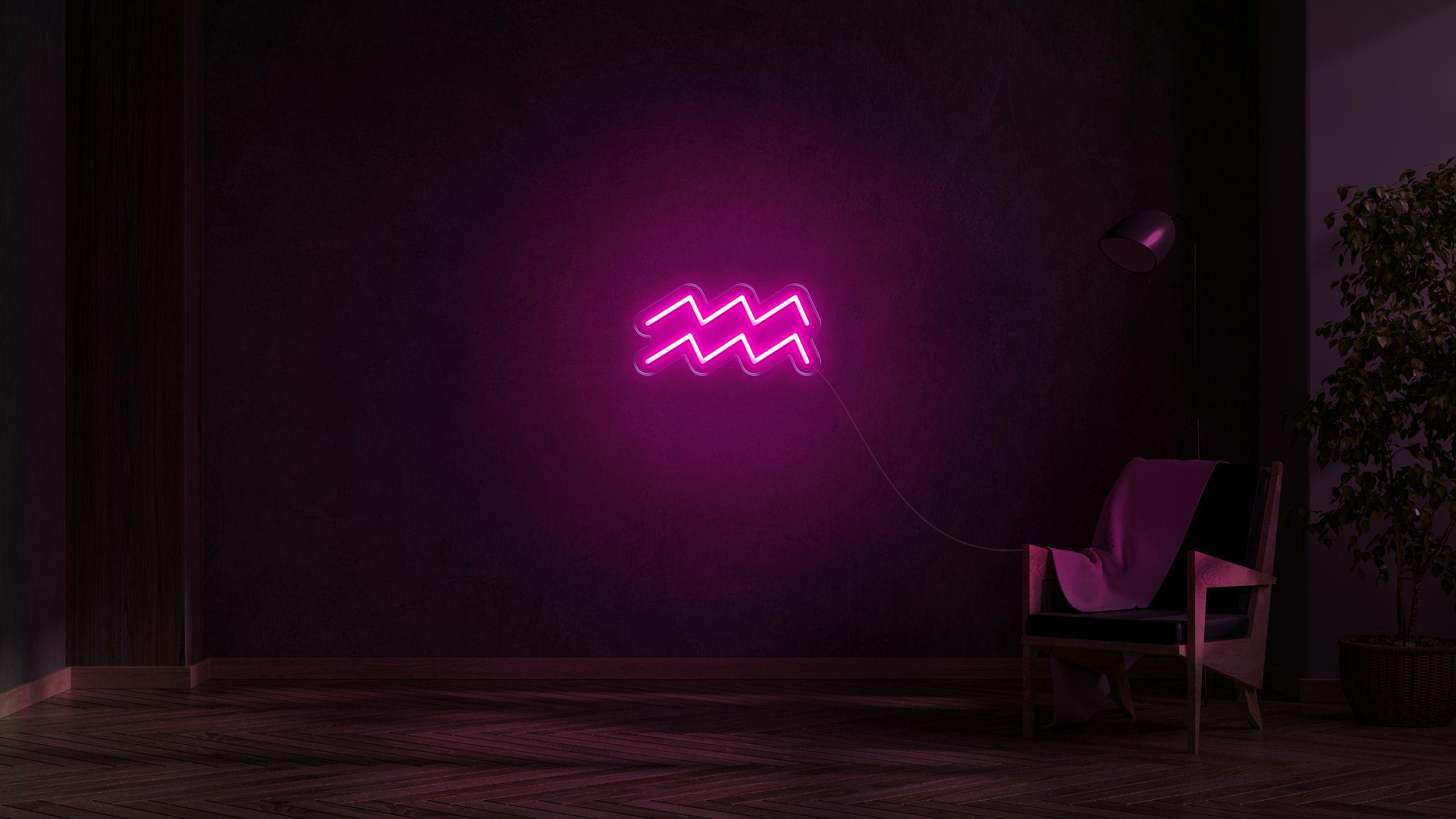 Aquarius LED neon sign