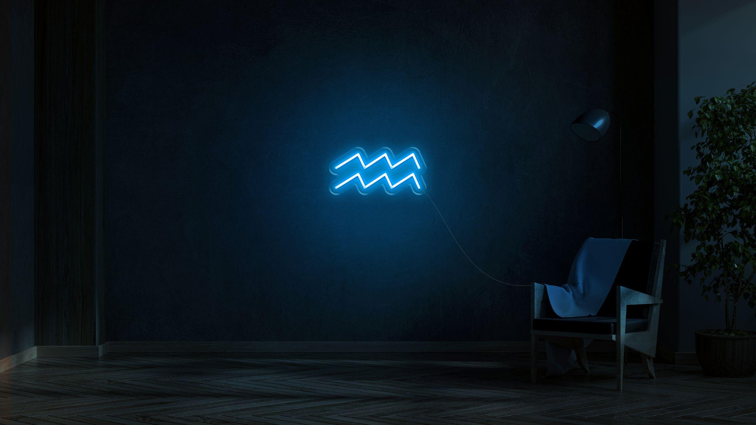 Aquarius LED neon sign