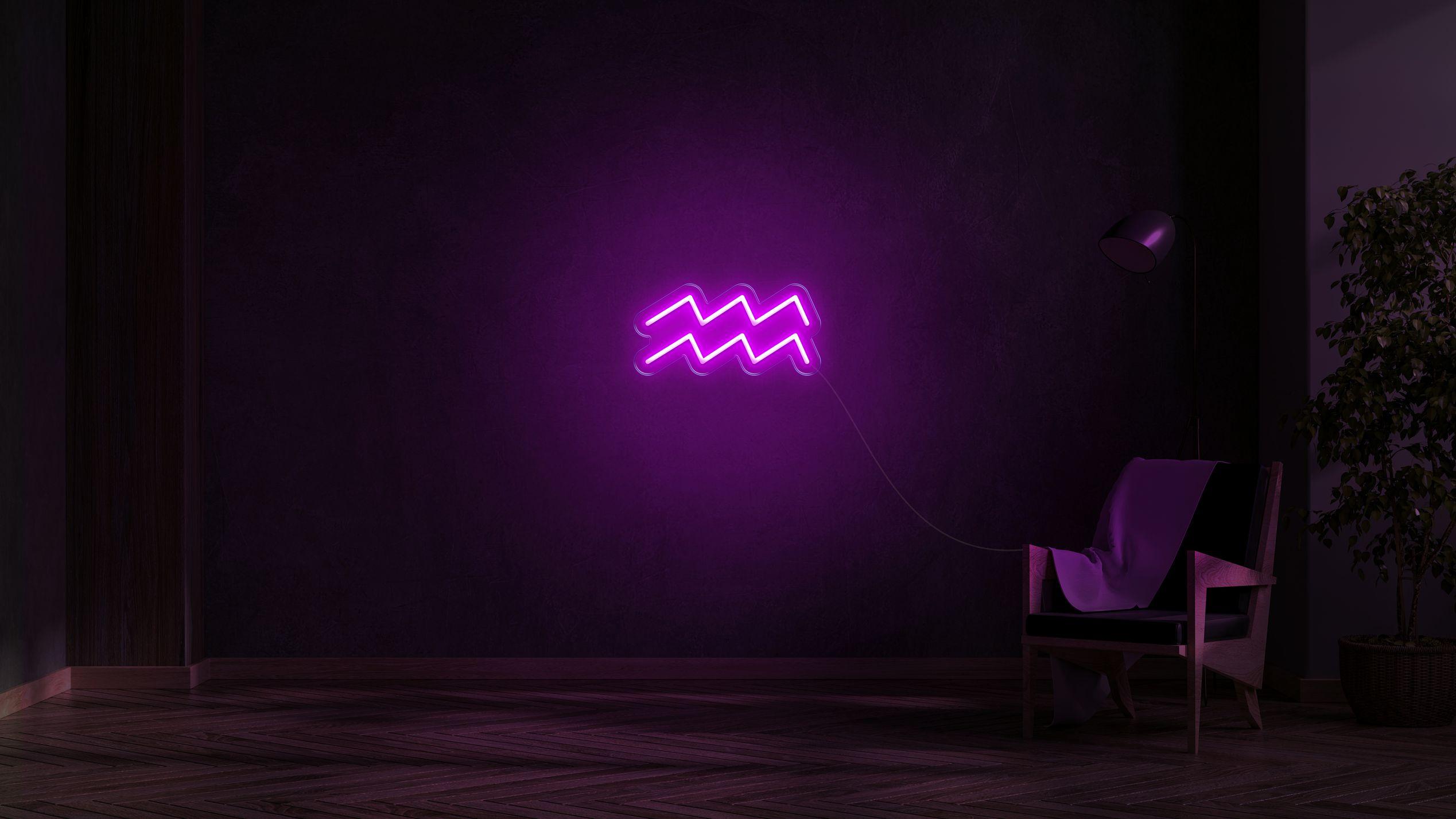 Aquarius LED neon sign