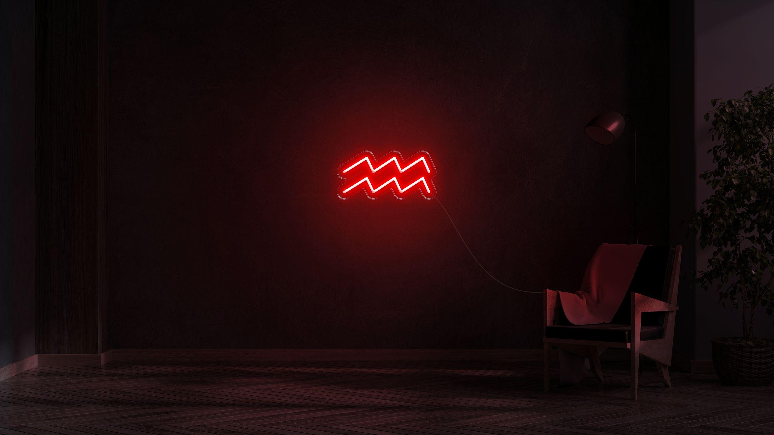 Aquarius LED neon sign
