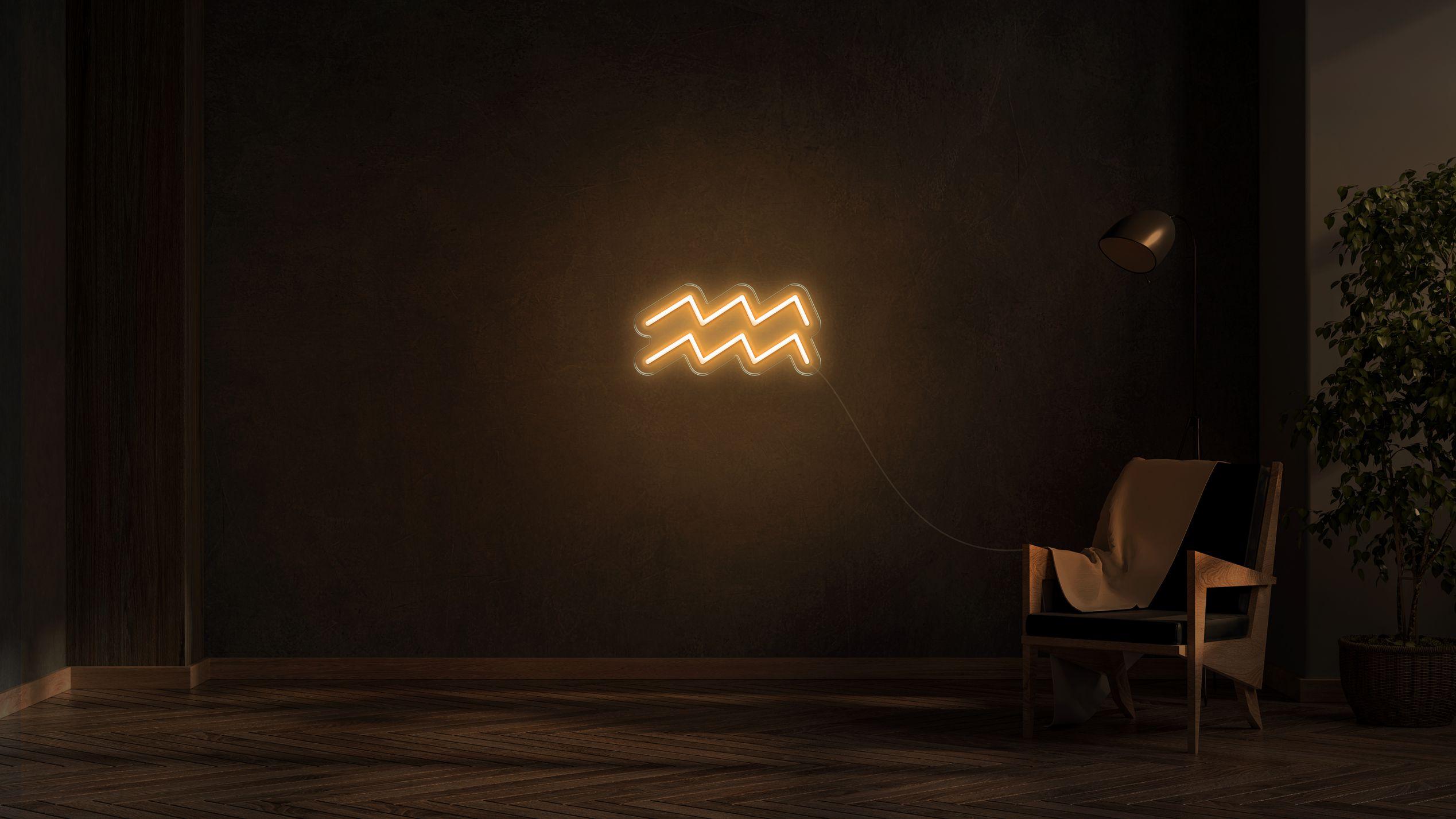 Aquarius LED neon sign