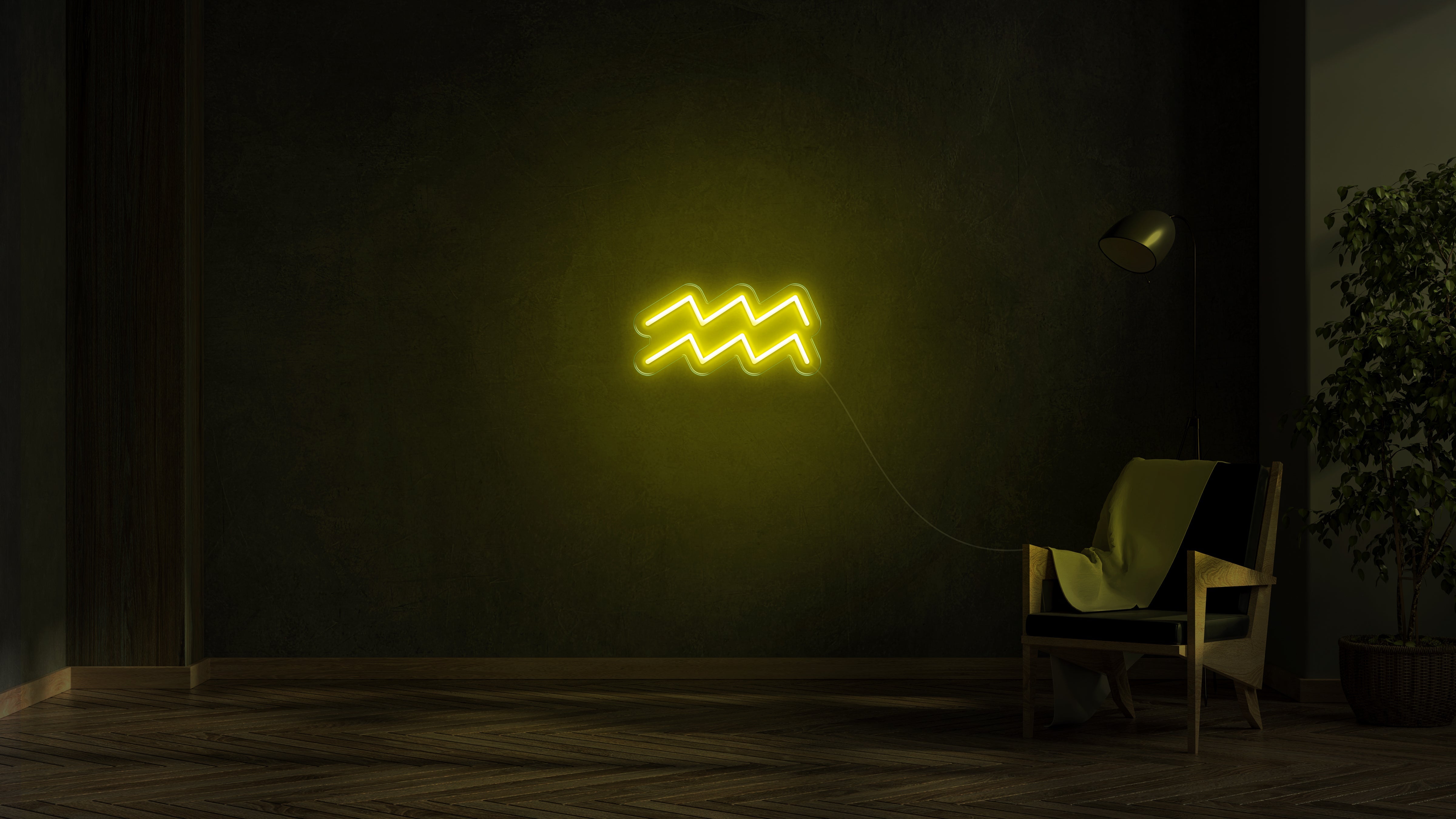 Aquarius LED neon sign