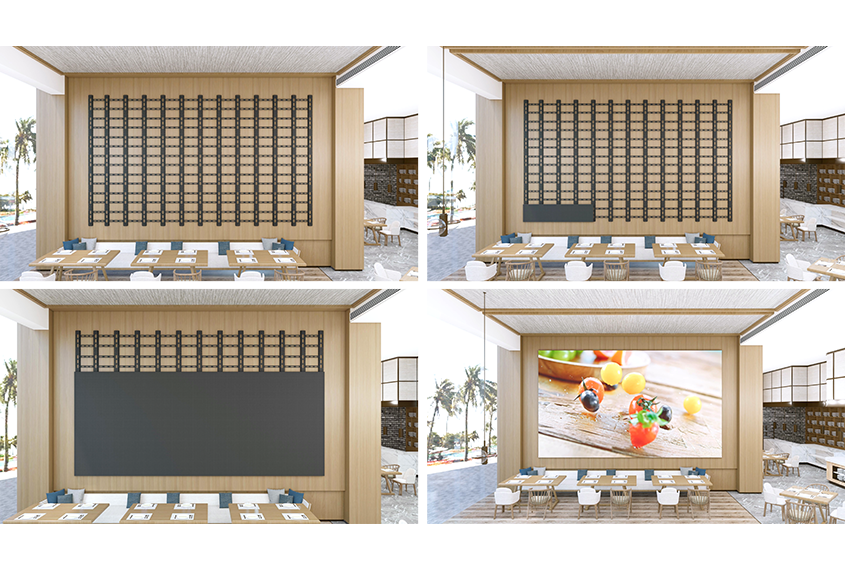 V Series - Multiple Size Cable-less Indoor LED Wall