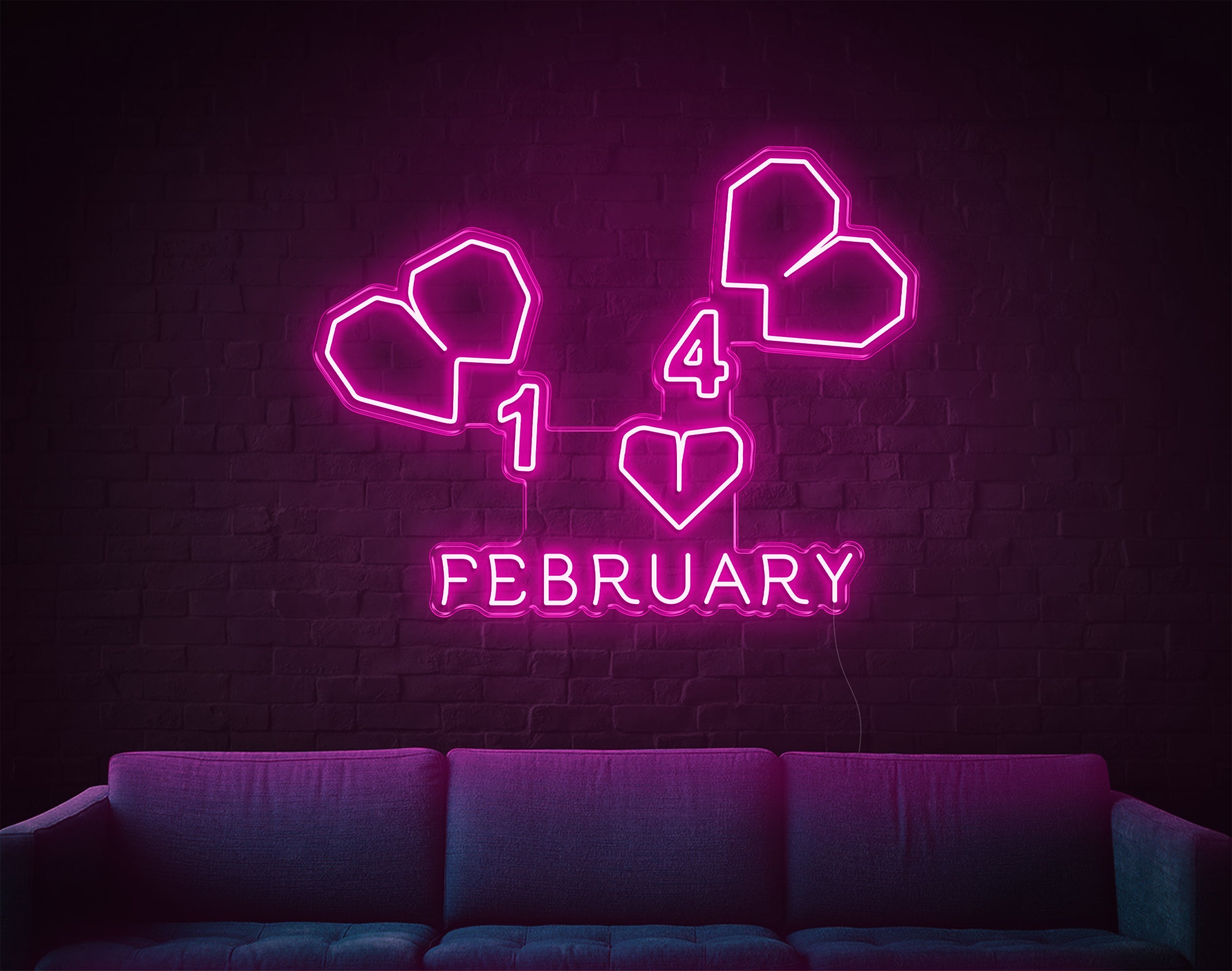 February LED Neon Sign