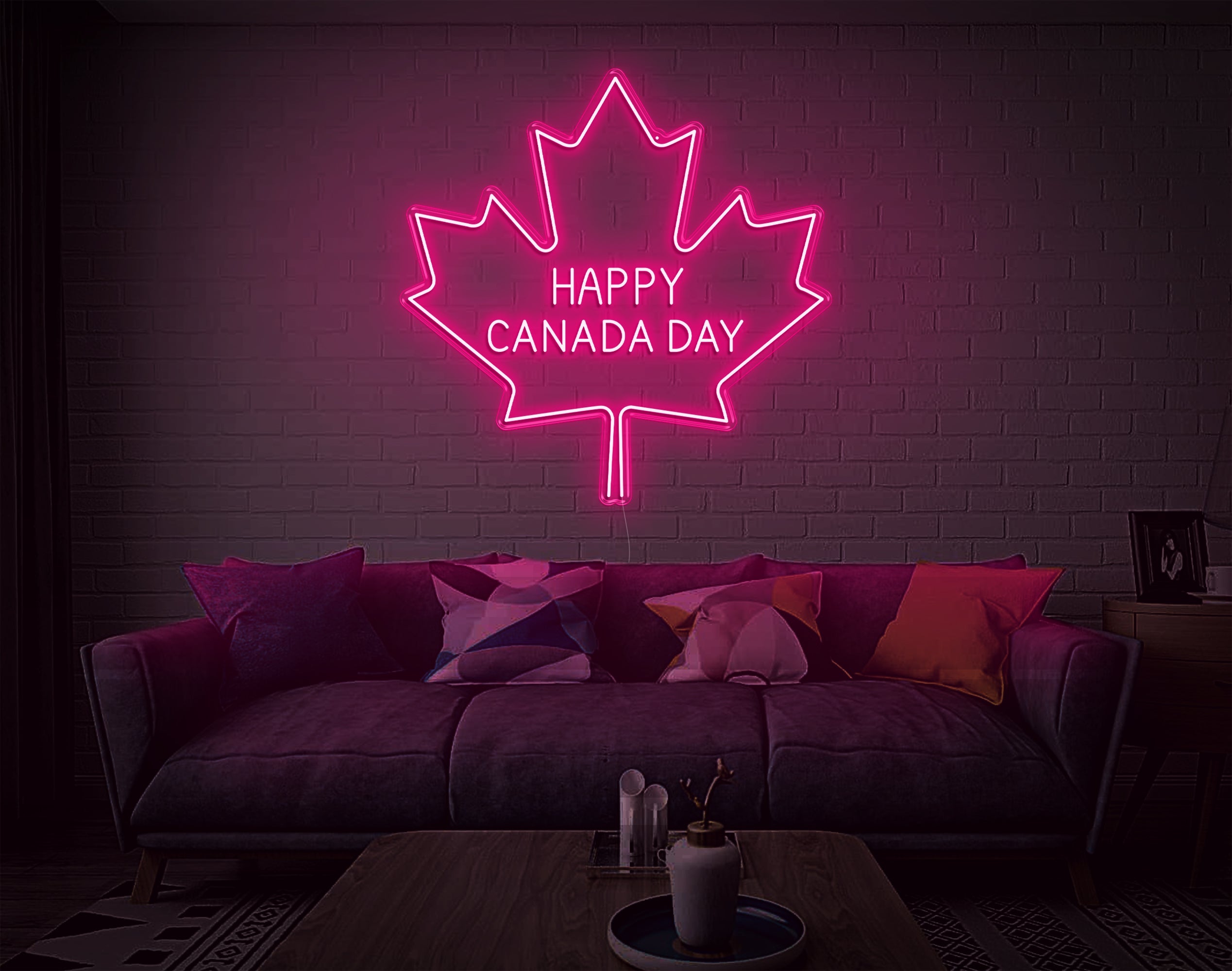 Happy Canada Day LED Neon Sign