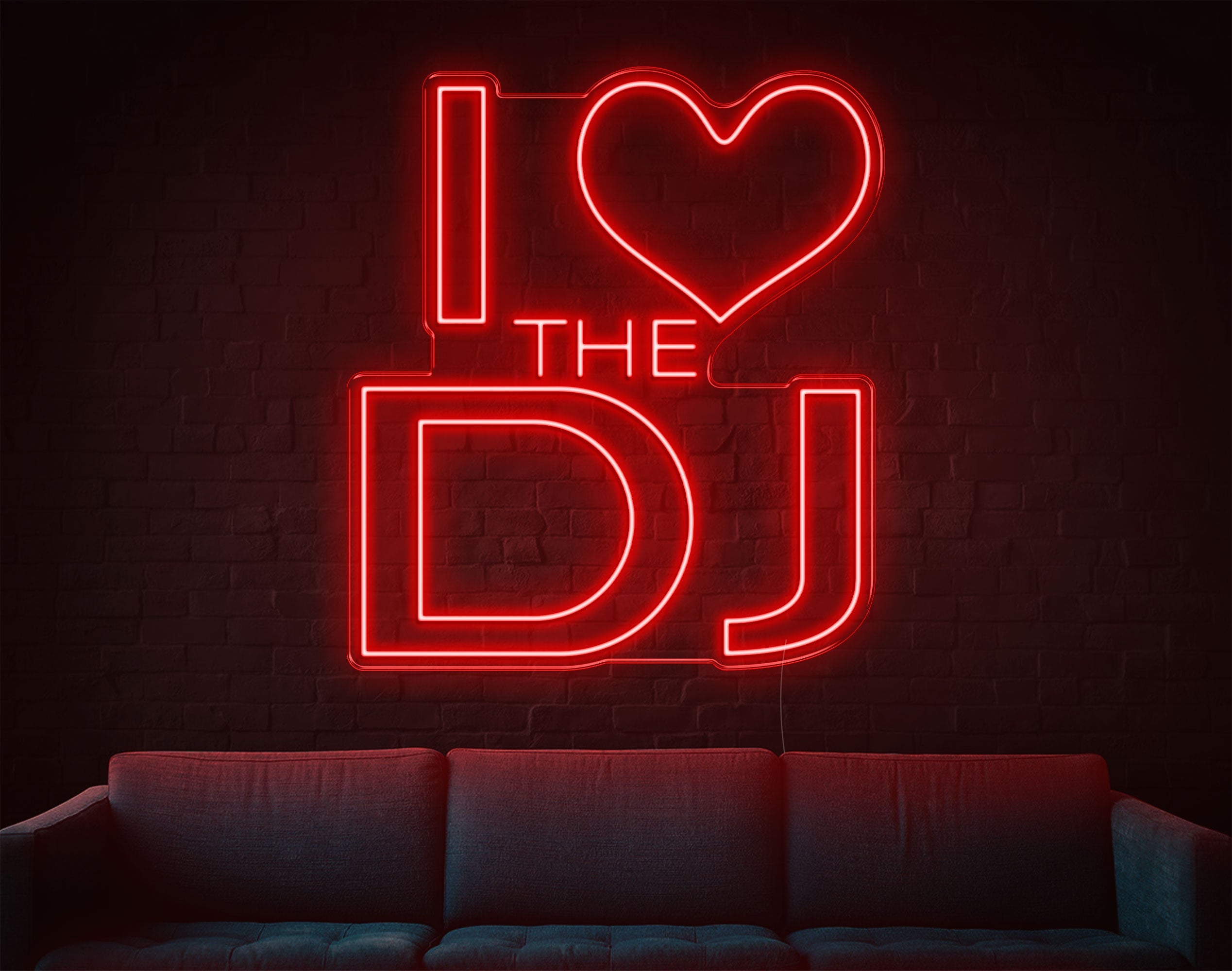 I Love The Dj LED Neon Sign