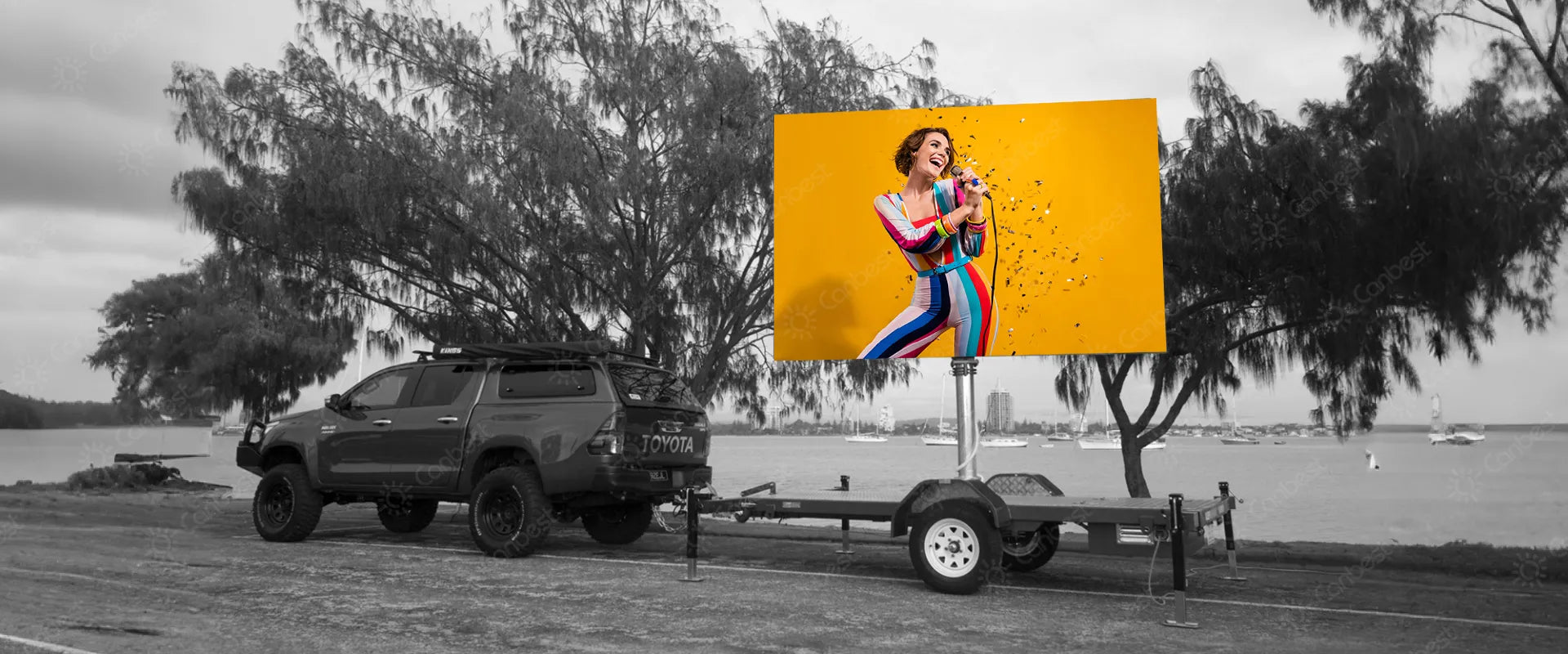 Trailer LED - Mobile Trailer LED Billboards