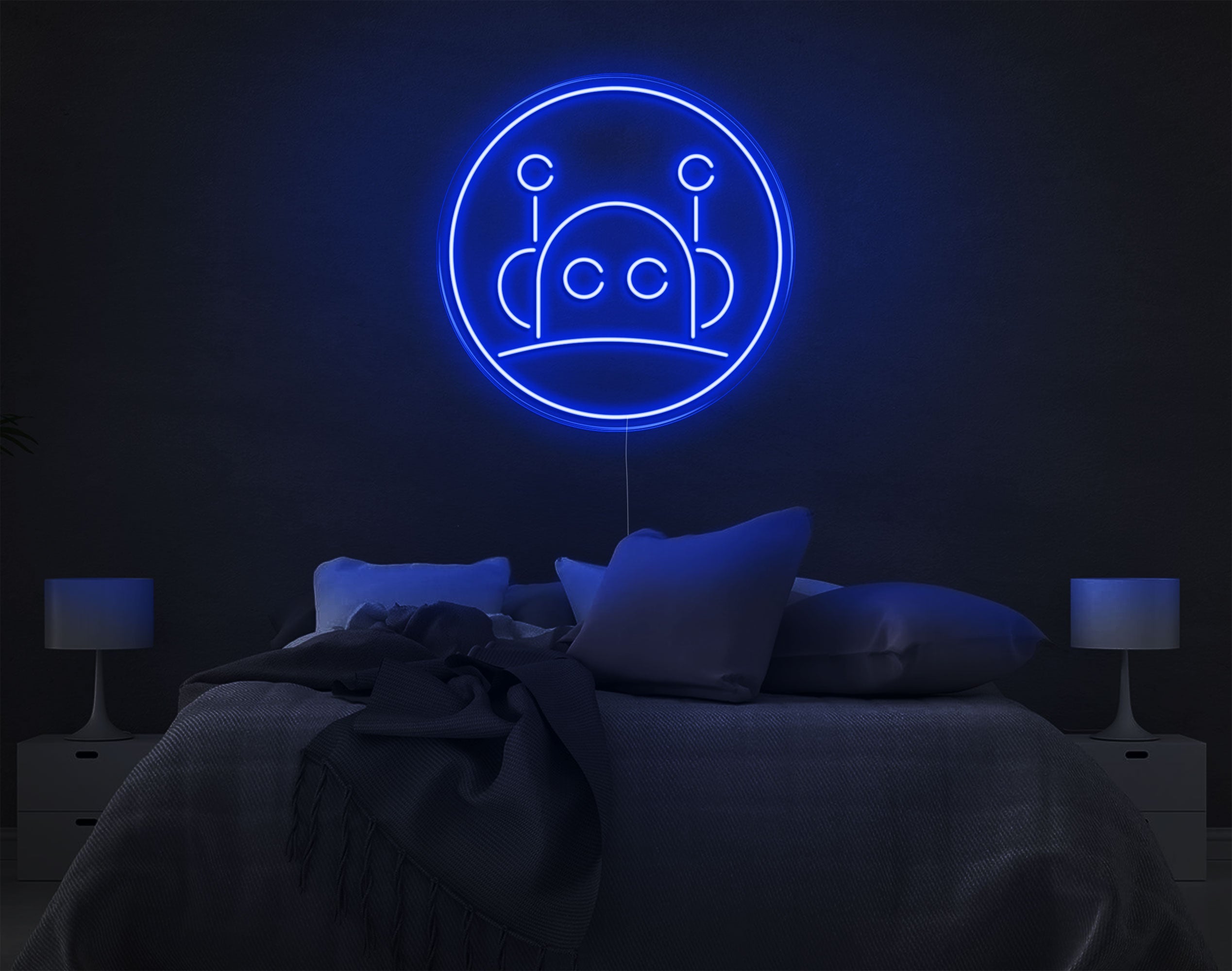 Robot LED Neon Sign