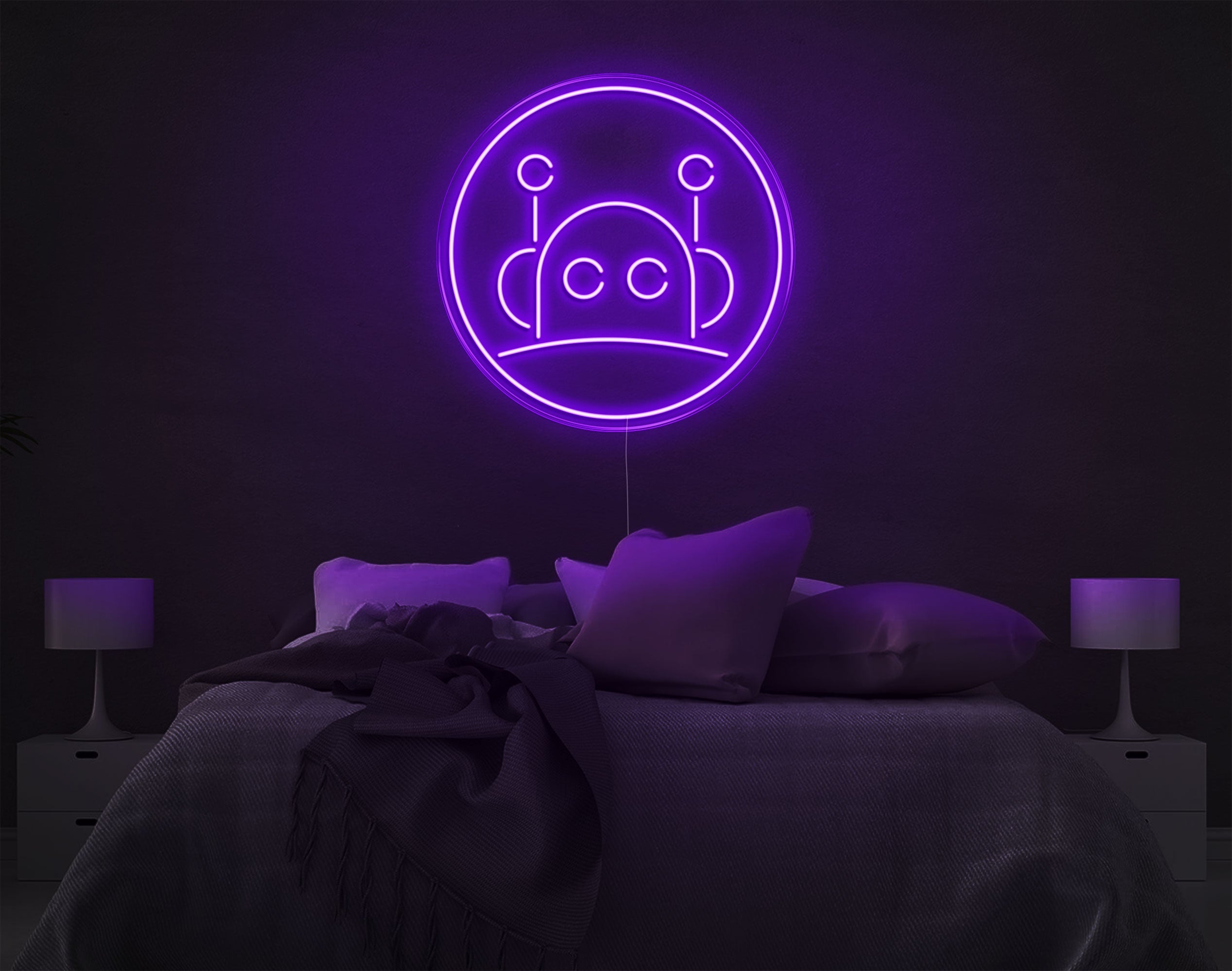 Robot LED Neon Sign