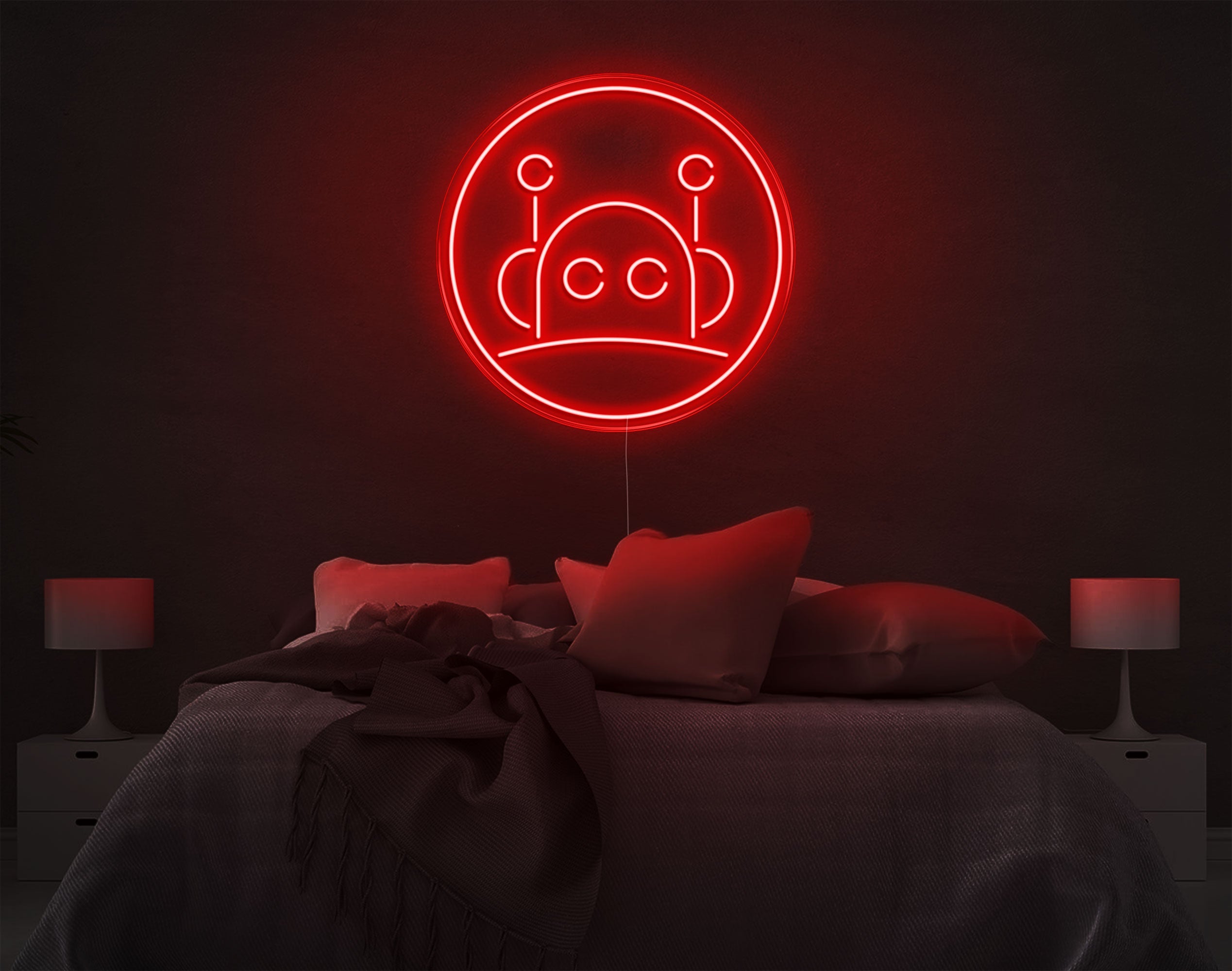 Robot LED Neon Sign