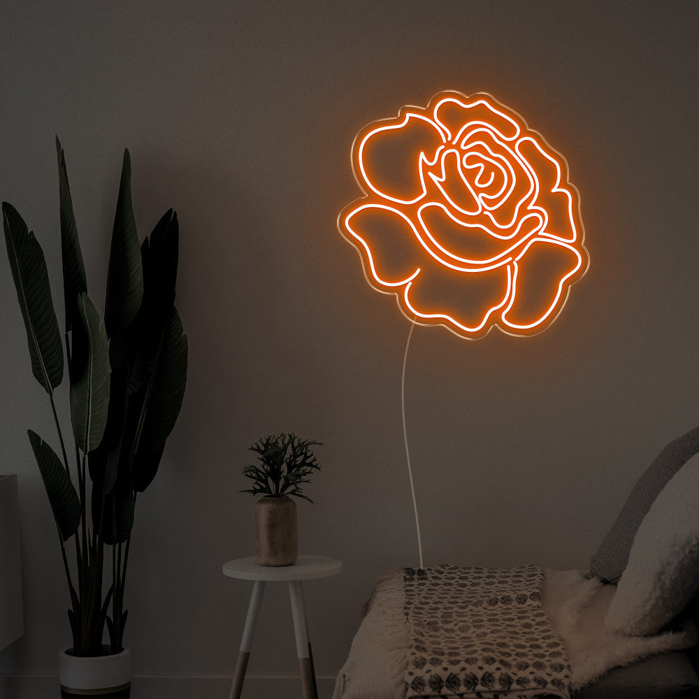 Rose Flower LED Neon Sign