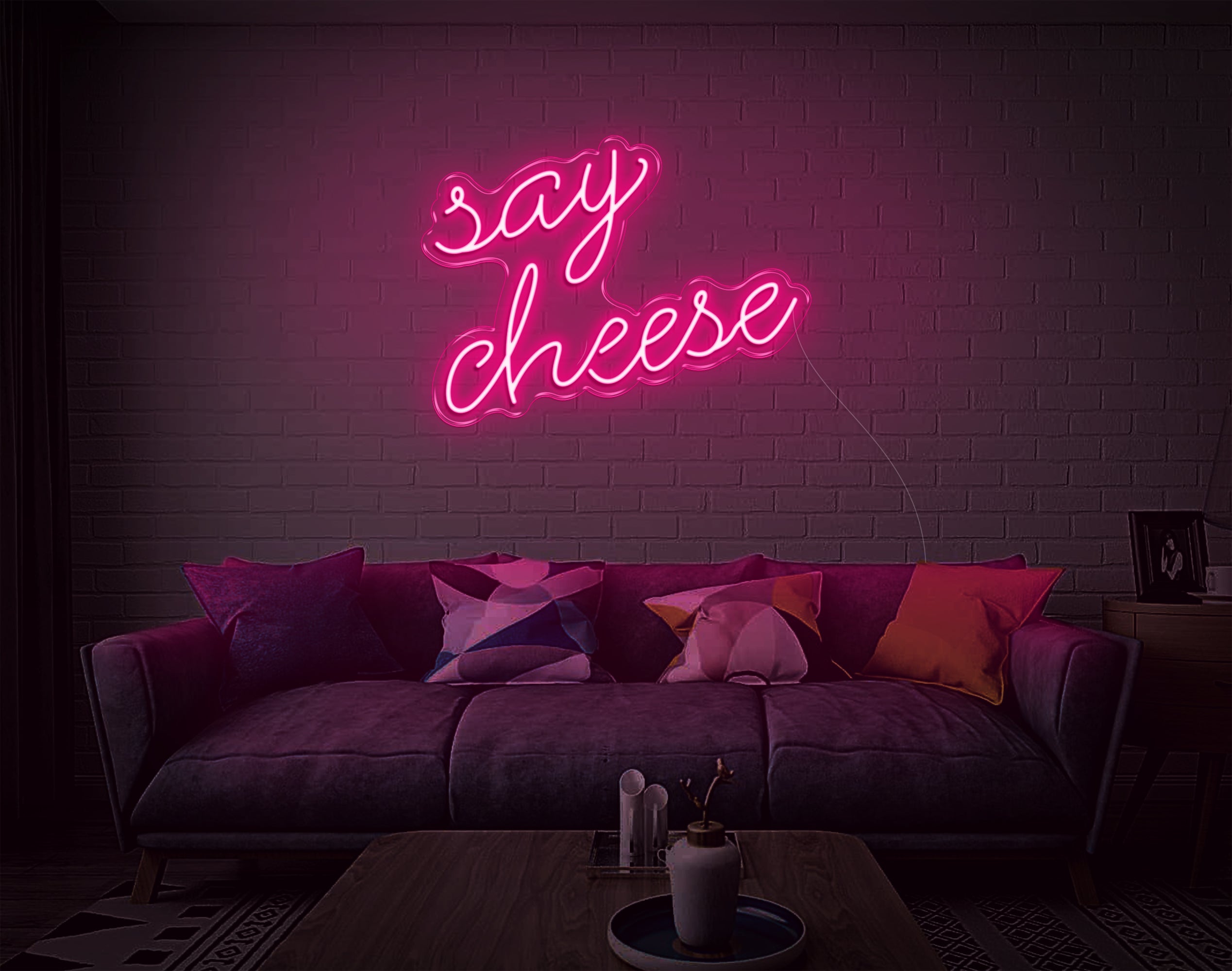 Say Cheese LED Neon Sign