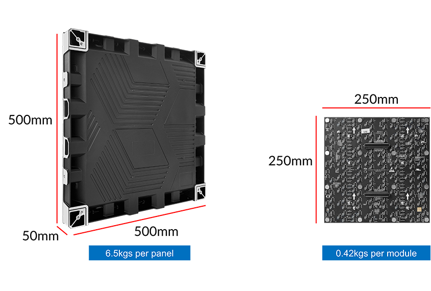 V Series - Multiple Size Cable-less Indoor LED Wall
