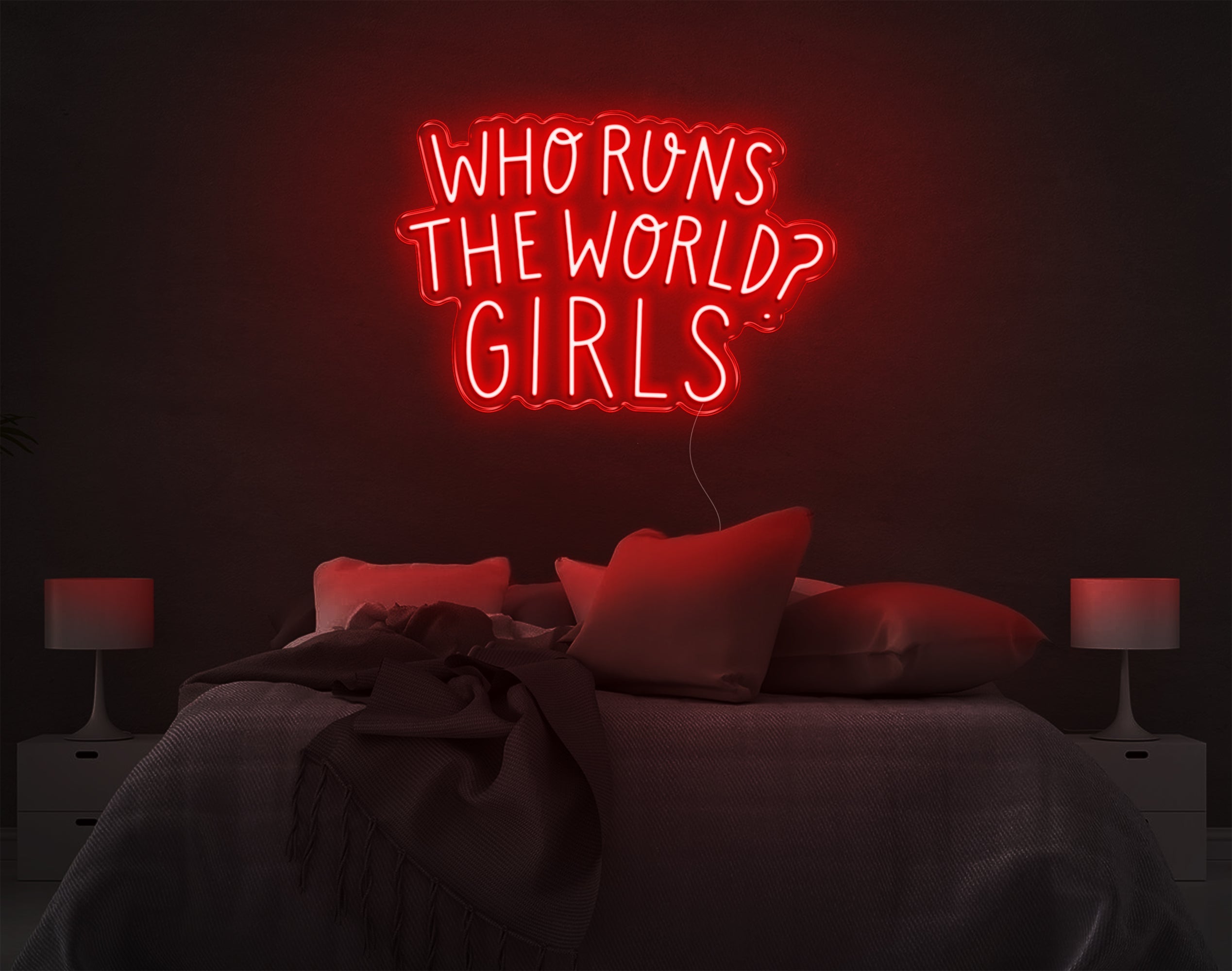 Who Runs The World Girls LED Neon Sign