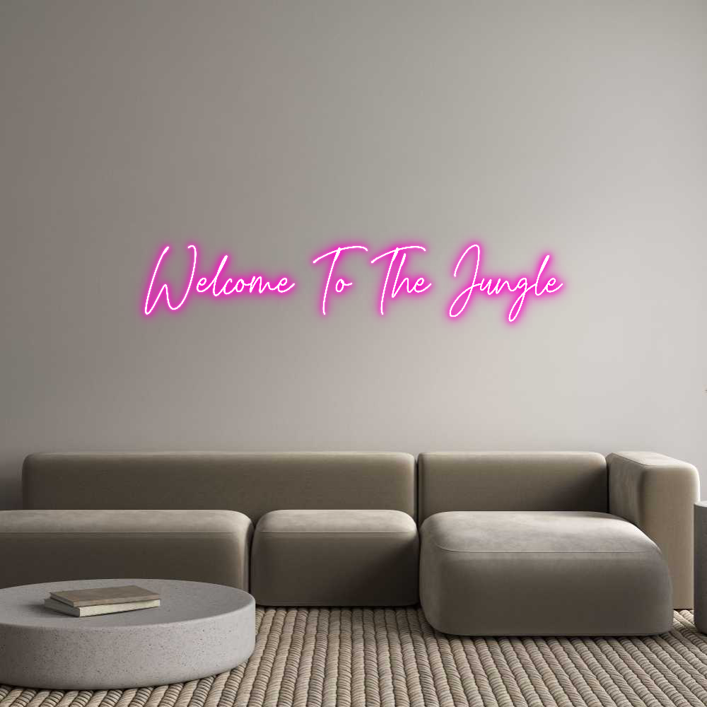 Custom Neon Text - Welcome To Th...