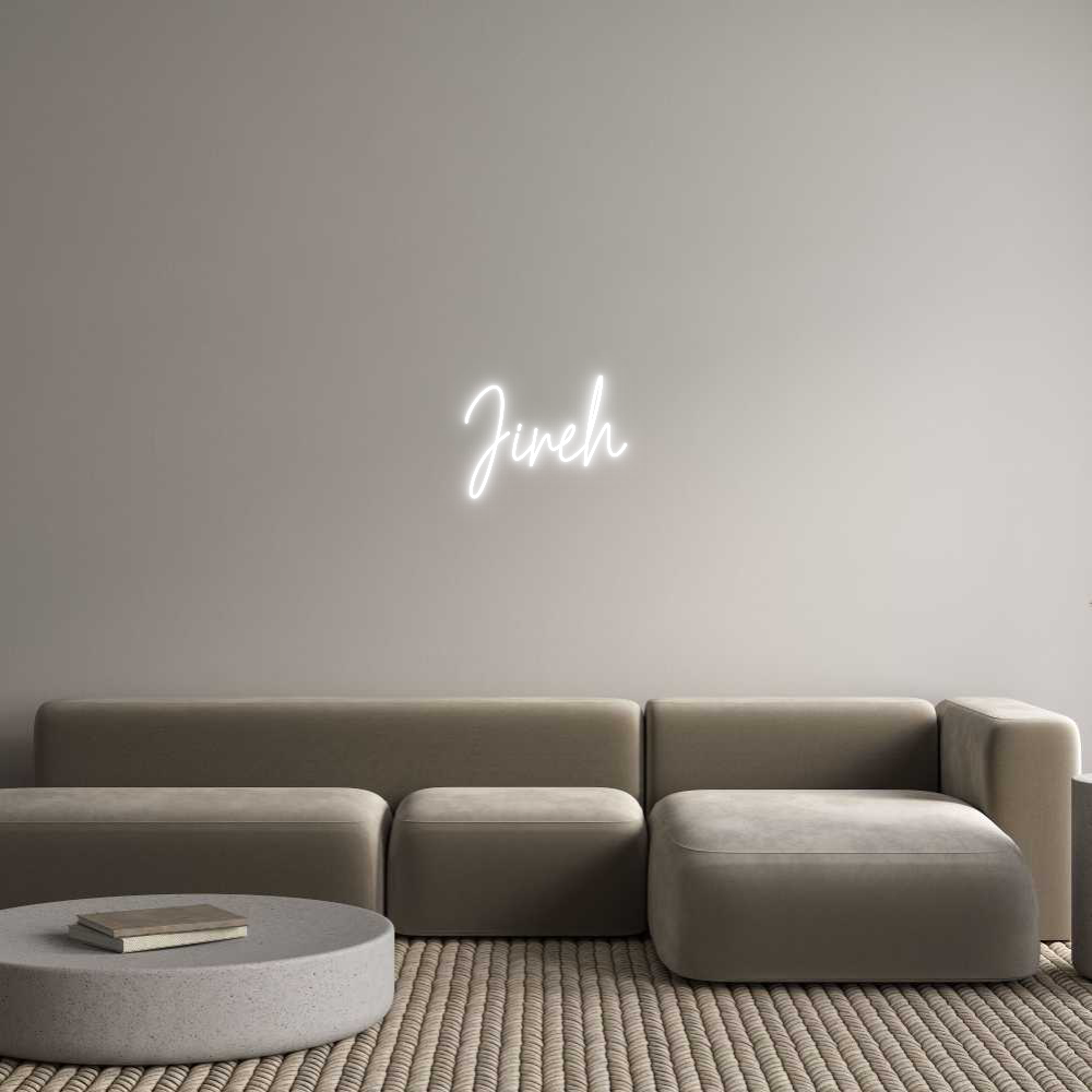 Custom Neon Text - Jireh