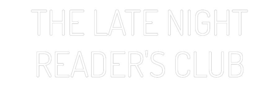 Custom Neon Text - THE LATE NIGH...
