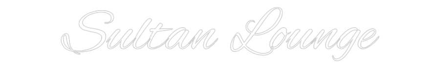 Custom Neon Text - Sultan Lounge