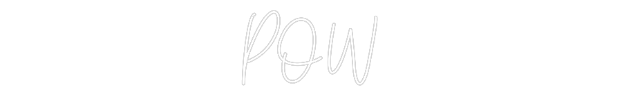 Custom Neon Text - POW