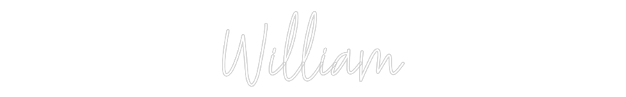 Custom Neon Text - William