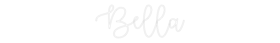 Custom Neon Text - Bella