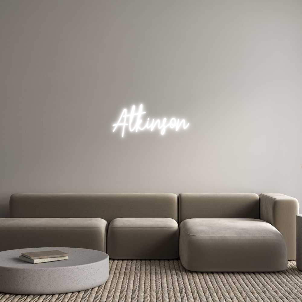 Custom Neon Text - Atkinson
