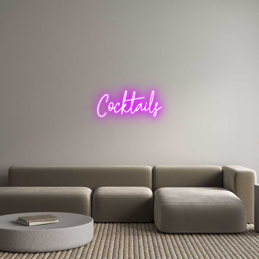 Custom Neon Text - Cocktails