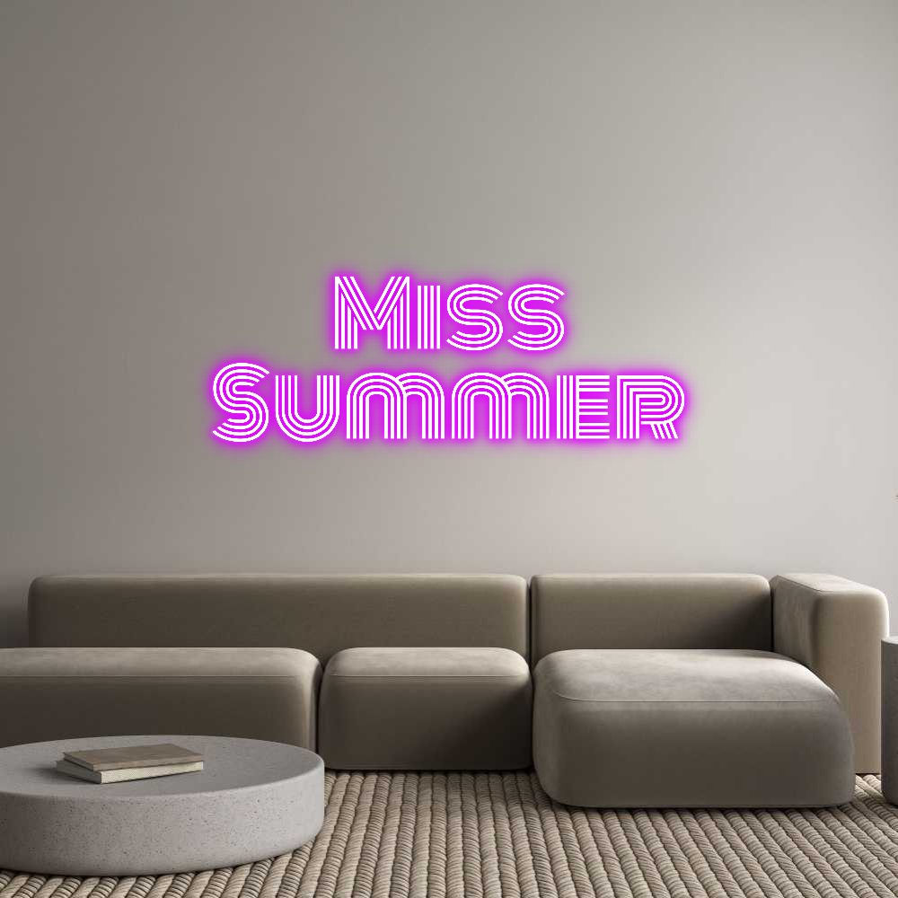 Custom Neon Text - Miss
Summer