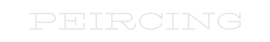 Custom Neon Text - PEIRCING