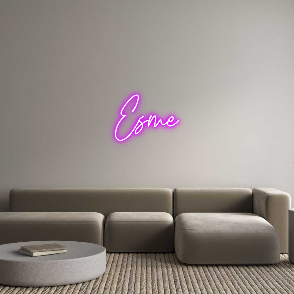 Custom Neon Text - Esme