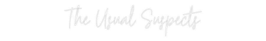 Custom Neon Text - The Usual Sus...