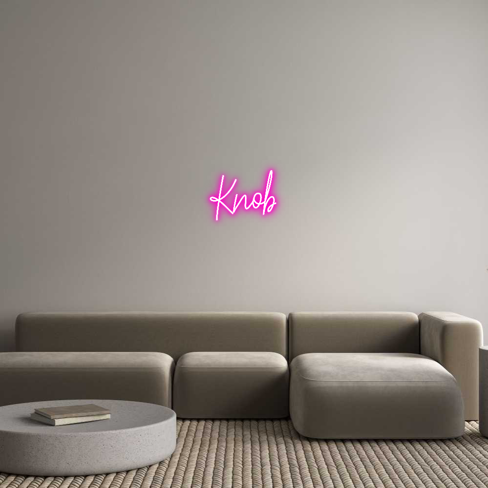 Custom Neon Text - Knob