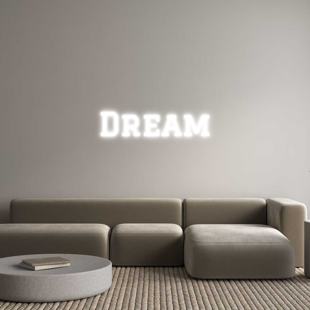 Custom Neon Text - Dream