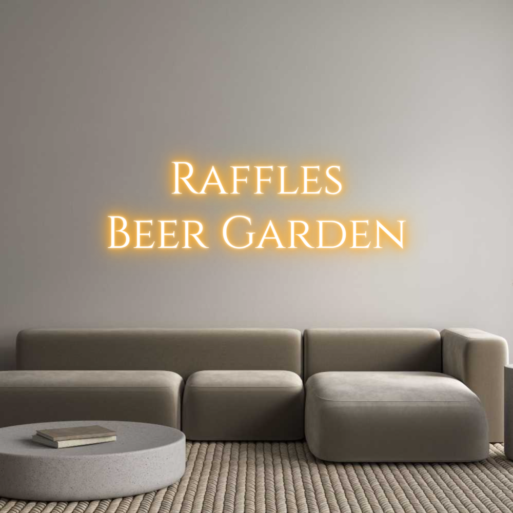 Custom Neon Text - Raffles
Beer...