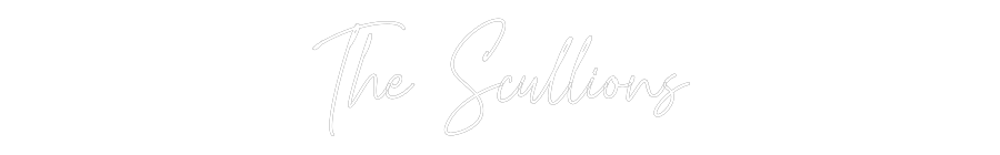 Custom Neon Text - The Scullions