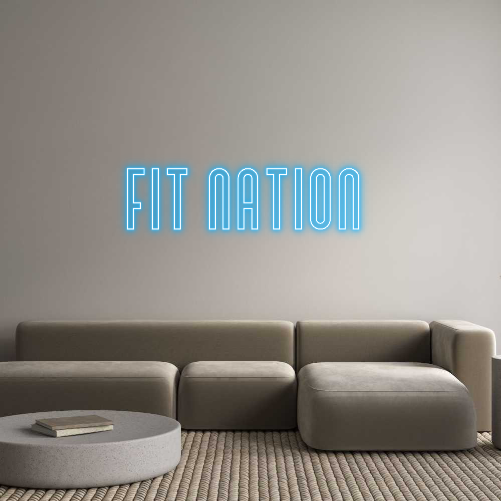 Custom Neon Text - Fit Nation