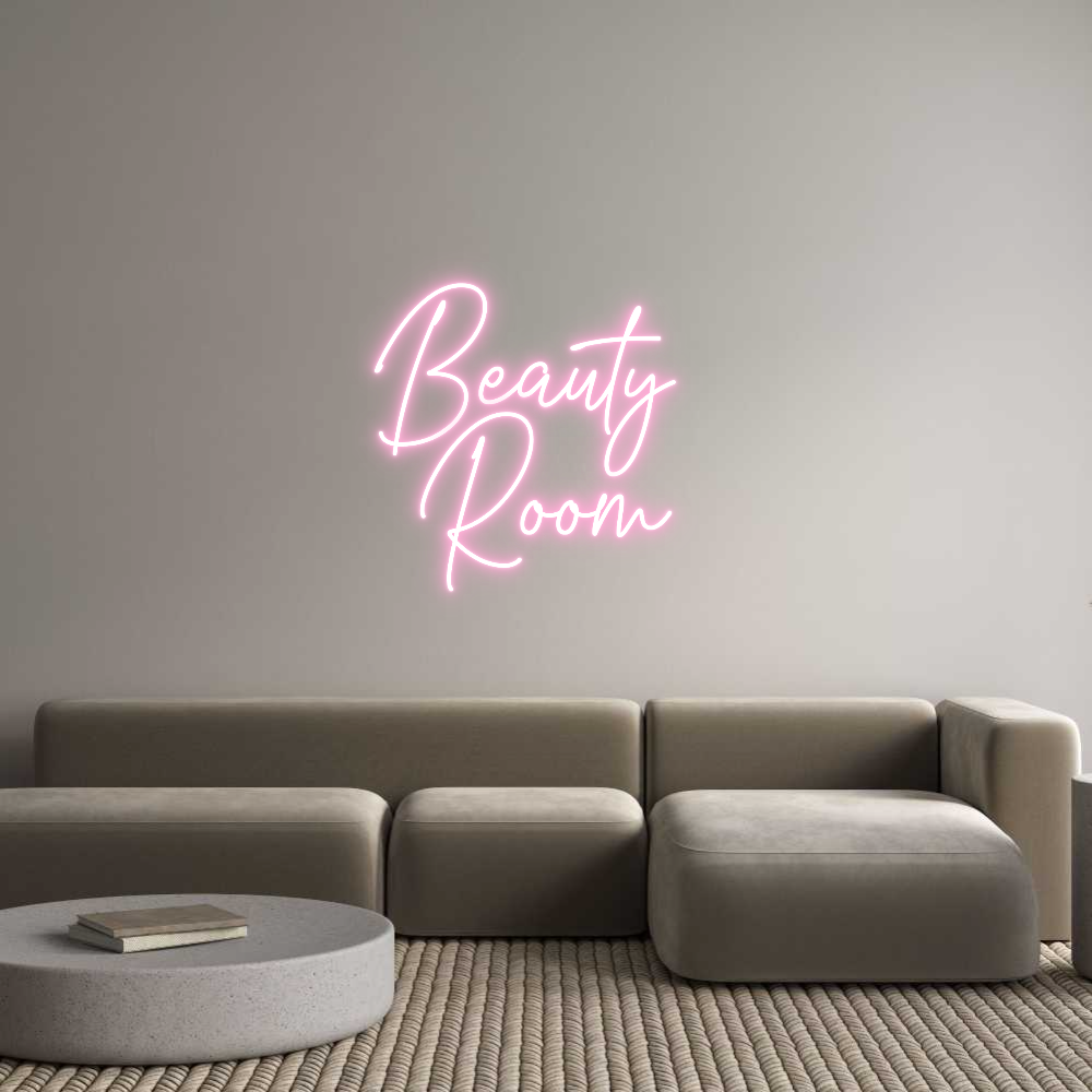 Custom Neon Text - Beauty
Room