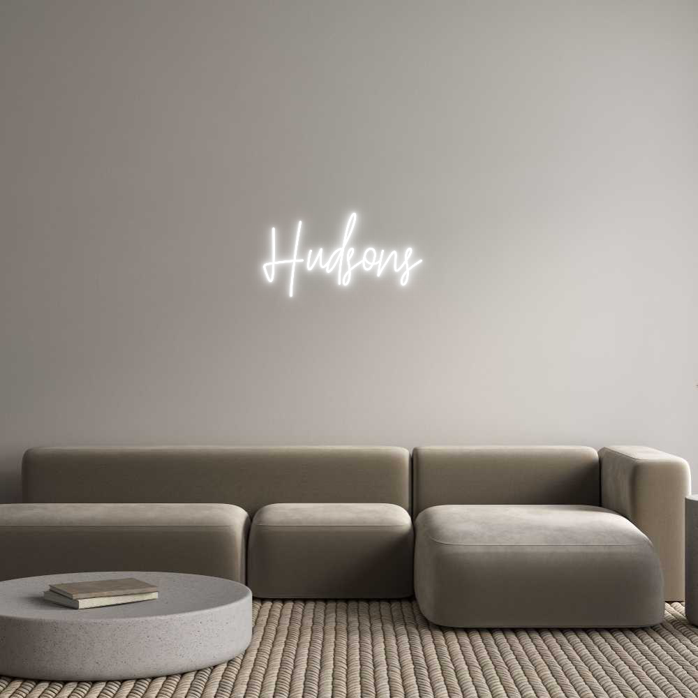 Custom Neon Text - Hudsons