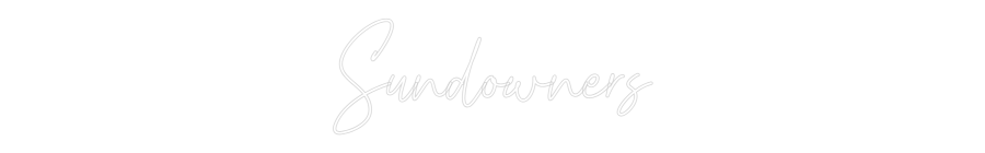 Custom Neon Text - Sundowners