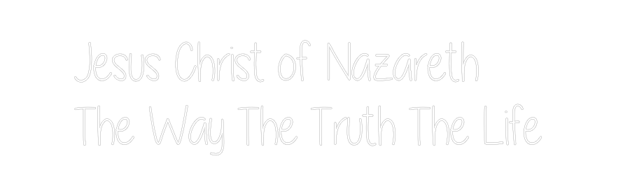 Custom Neon Text - Jesus Christ ...