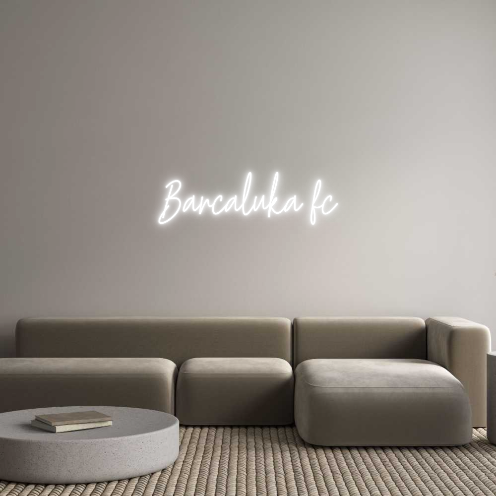 Custom Neon Text - Barcaluka fc