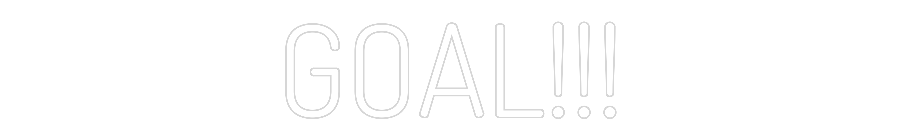 Custom Neon Text - GOAL!!!