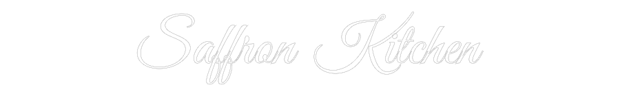 Custom Neon Text - Saffron Kitchen